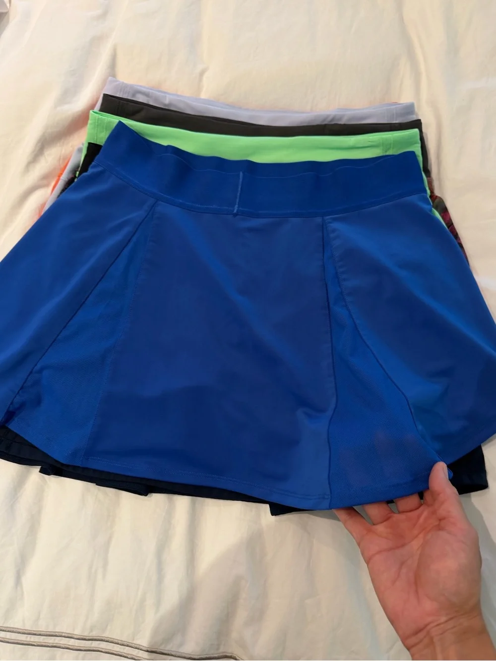 Nike Women’s Royal Blue Athletic Skort with White Swoosh